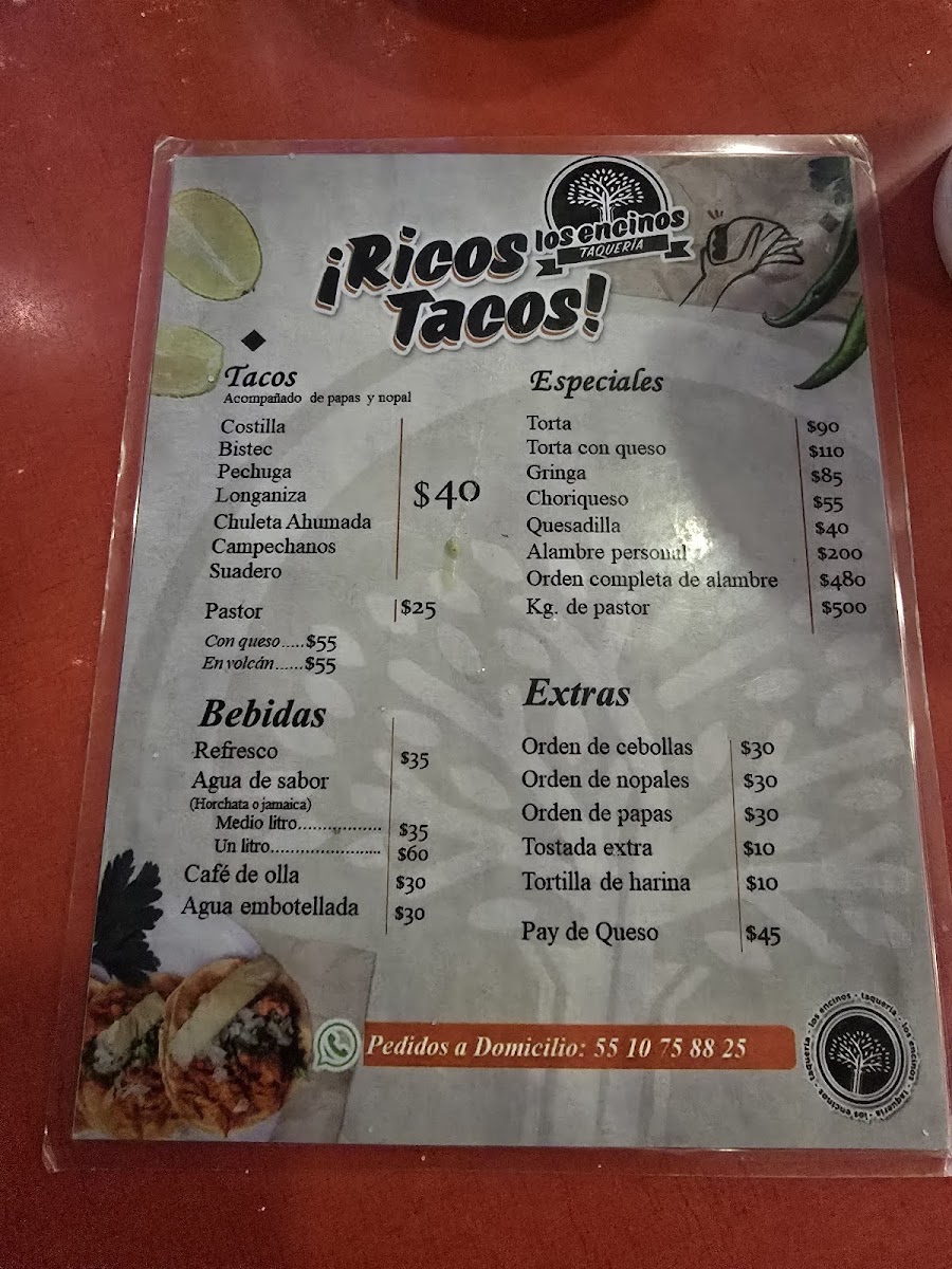 Taquería Los Encinos Menu - Image 3