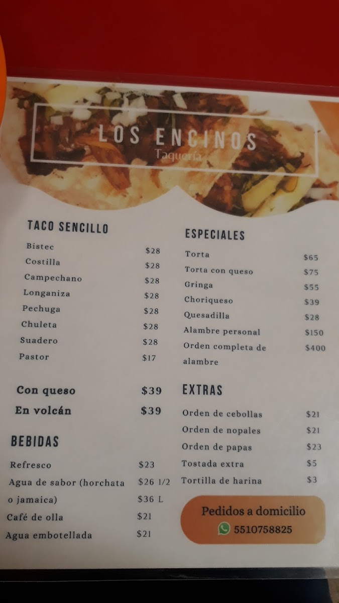 Taquería Los Encinos Menu - Image 6